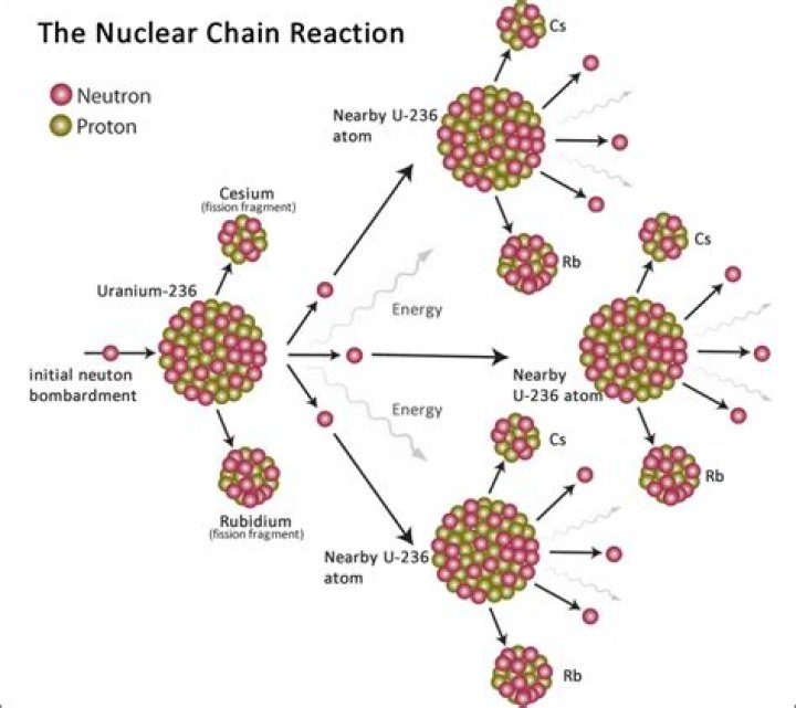 Where does the reaction take place in a nuclear reaction?